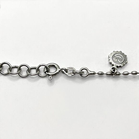 Sterling Silver Ankle Bracelet Sun Happy Face Charm Lavender Rivioli Anklet 925 - Picture 3 of 6